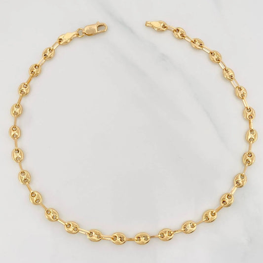 Tobillera GC 4.4g / 27cm / 4.5mm Oro Amarillo 18K