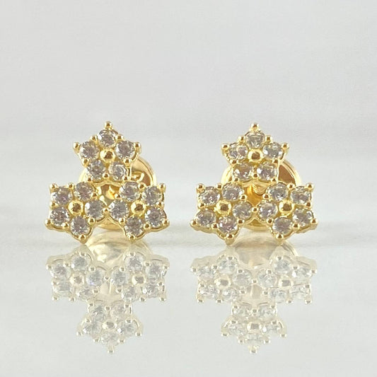 Topos Trio Flores 1.05gr / Oro 18K ©