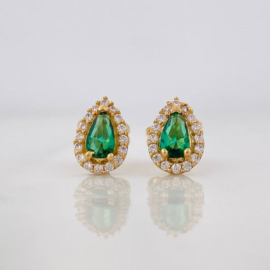 Topos Halo Lágrima 1.2g / 5.9mm Oro Amarillo 18K