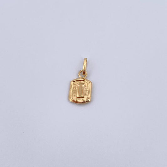 Dije Letra I 0.35gr / 1.5cm / Liso Oro Amarillo 18K &