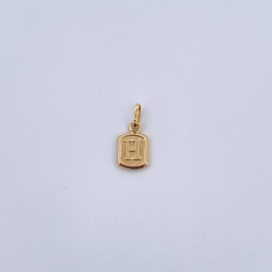 Dije Letra H 0.35gr / 1.5cm / Liso Oro Amarillo 18K &