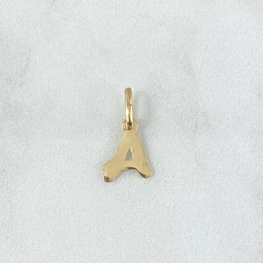 Dije Letra A Cursiva 0.45gr / 1.6cm / Oro Amarillo 18K