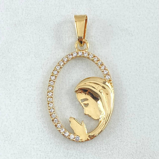 Dije Virgen Maria 1.2gr / 2.3cm / Oro 18K ©