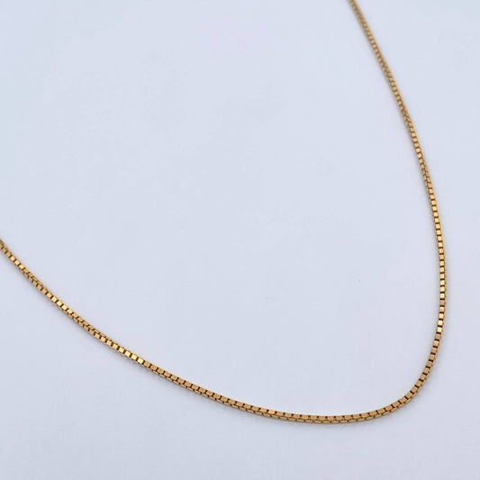 Cadena Veneciana 3.5gr / 45.1cm / 0.7mm Oro Amarillo +3 18K $