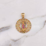 Dije Virgen Guadalupe 7.45gr / 3.7cm / Tribal Circones Colores Oro Amarillo 18K & Dije Virgen Guadalupe 7.45gr / 3.7cm / Tribal Circones Colores Oro Amarillo 18K &