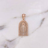 Dije Virgen Milagrosa 4.25gr / 3.4cm / Circones Blancos Dos Oros Blanco Rosa 18K $ Dije Virgen Milagrosa 4.25gr / 3.4cm / Circones Blancos Dos Oros Blanco Rosa 18K $