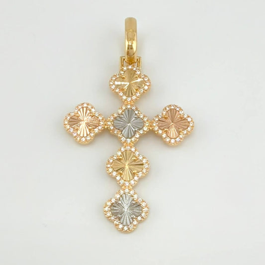 Dije Trebol Túpido 5.9 g / 5.5 cm Tres Oros 18K