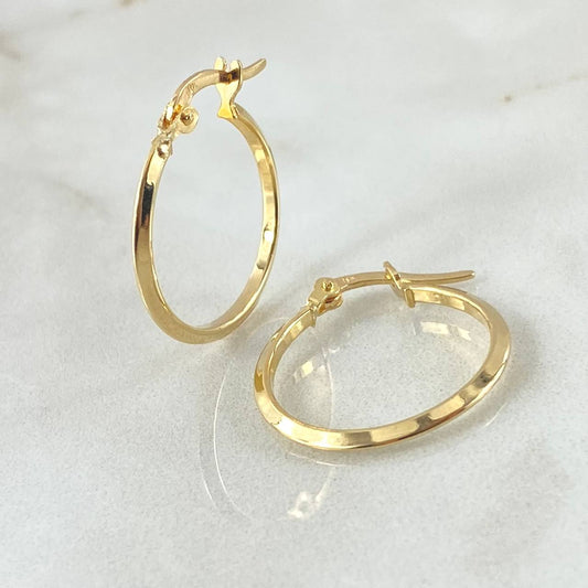 Candongas Clau 1.05gr / 2.3cm / Oro 18K