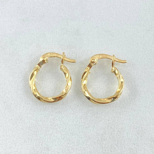 Candongas Kari 0.7gr / 1.5cm- Oro 18K