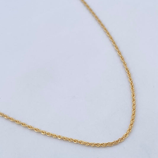 Cadena Lazo 0.8gr / 40cm / Oro Amarillo +3 18K $