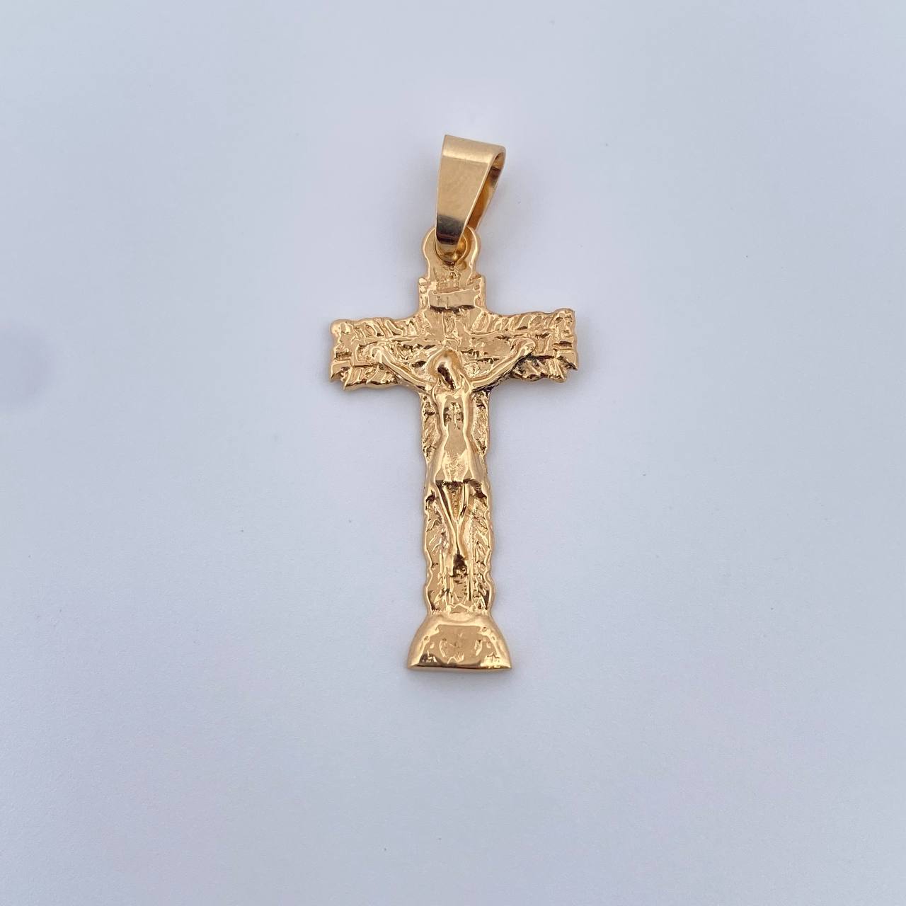 Dije Cruz Cristo 1.75gr / 3.2cm / Oro Amarillo 18K & Dije Cruz Cristo 1.75gr / 3.2cm / Oro Amarillo 18K &