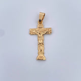 Dije Cruz Cristo 1.75gr / 3.2cm / Oro Amarillo 18K & Dije Cruz Cristo 1.75gr / 3.2cm / Oro Amarillo 18K &