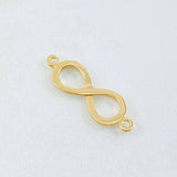 Herraje Infinito 1.1gr / 2.4cm / Oro Amarillo 18K * Herraje Infinito 1.1gr / 2.4cm / Oro Amarillo 18K *