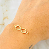 Herraje Infinito 1.1gr / 2.4cm / Oro Amarillo 18K * Herraje Infinito 1.1gr / 2.4cm / Oro Amarillo 18K *