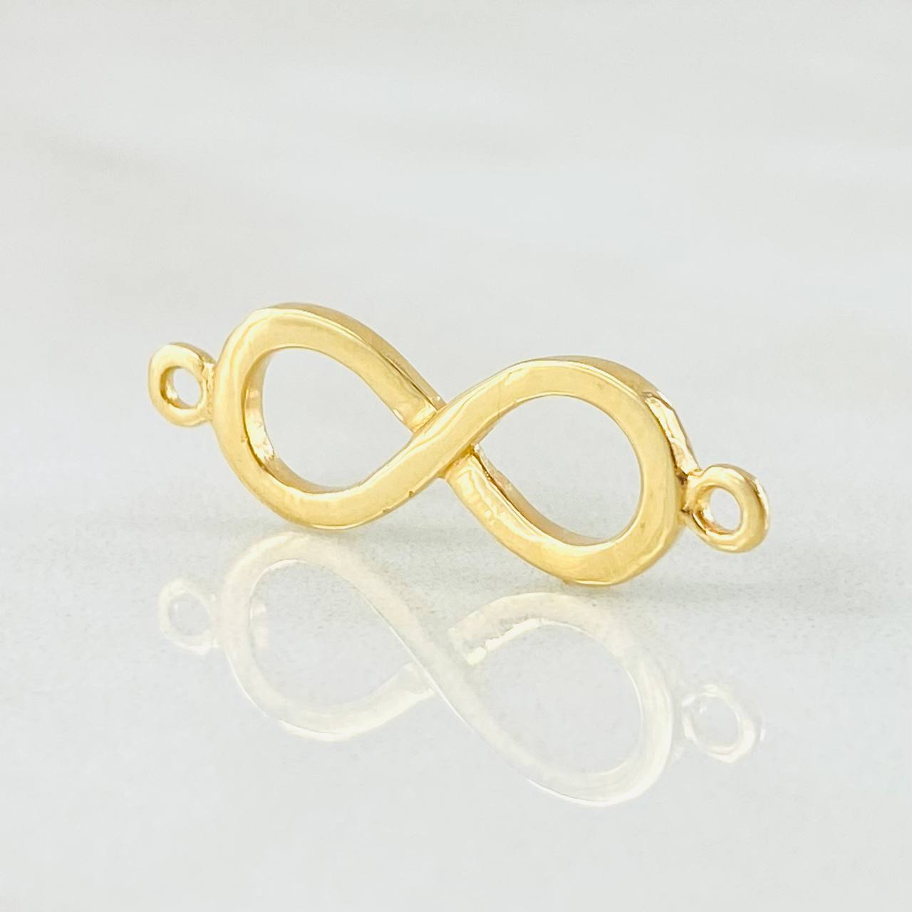 Herraje Infinito 1.1gr / 2.4cm / Oro Amarillo 18K * Herraje Infinito 1.1gr / 2.4cm / Oro Amarillo 18K *