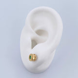 Topos Circulo 2gr / Esmeralda 14 Pts Oro Amarillo 18K (Joya) & Topos Circulo 2gr / Esmeralda 14 Pts Oro Amarillo 18K (Joya) &