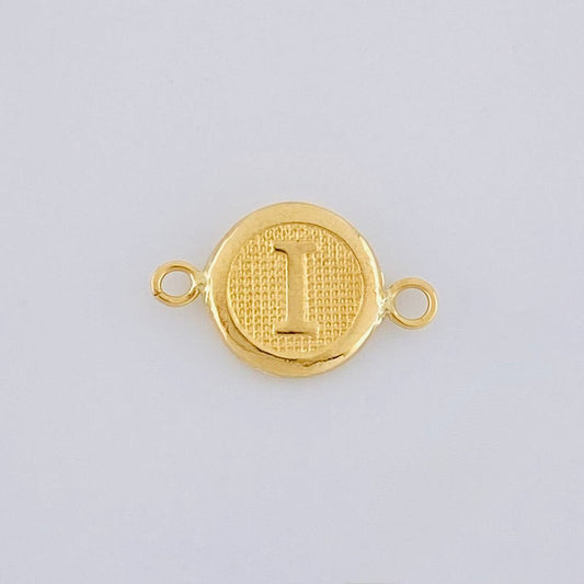 Herraje Letra I 0.35g / 1.5cm Oro Amarillo 18K