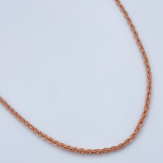 Cadena Lazo 1.2gr / 49.8cm / Oro Rosa +3 18K &
