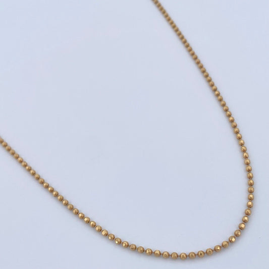 Cadena Militar 5.3gr / 60.3cm / Oro Amarillo +3 18K &