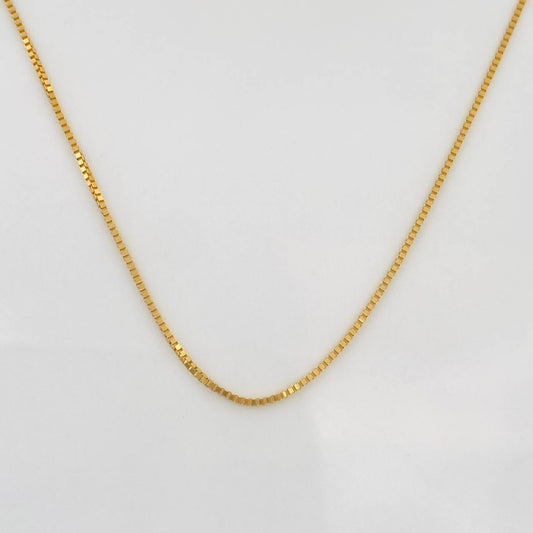 Cadena Veneciana 2.15g / 55cm / 0.6mm Oro Amarillo 18K