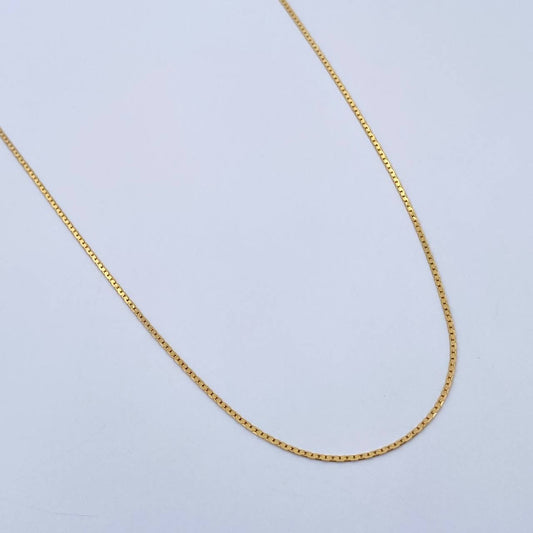 Cadena Serpiente 1.3gr / 45.3cm / 0.5mm Oro Amarillo +3 18K $