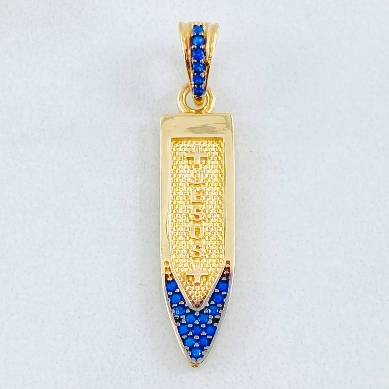 Dije Daga Jesús 2.3gr / 3.3cm / Oro Amarillo 18K © Dije Daga Jesús 2.3gr / 3.3cm / Oro Amarillo 18K ©