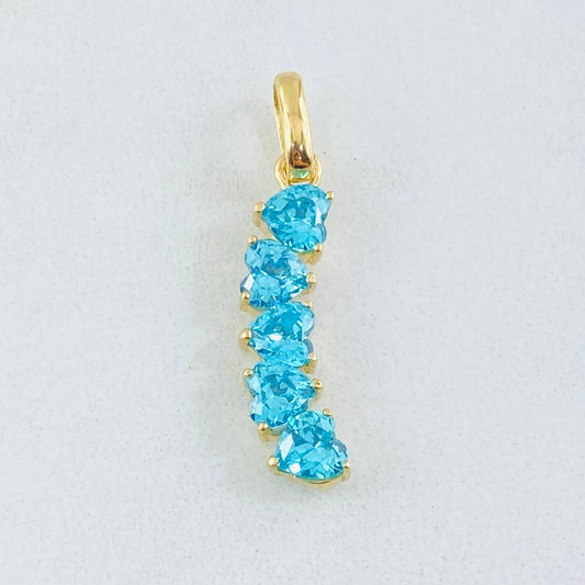 Dije Línea Corazones 1.35gr / 2.6cm / Oro Amarillo 18K