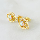 Topos Halo Iridiscente 3.25gr / Oro Amarillo 18K Topos Halo Iridiscente 3.25gr / Oro Amarillo 18K
