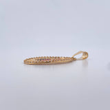 Dije Virgen Guadalpe 2.5gr / 3.5cm / Circones De Colores Oro Amarillo 18K & Dije Virgen Guadalpe 2.5gr / 3.5cm / Circones De Colores Oro Amarillo 18K &