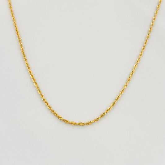 Cadena Lazo 1.15g / 60cm / 1.12mm Oro Amarillo 18K