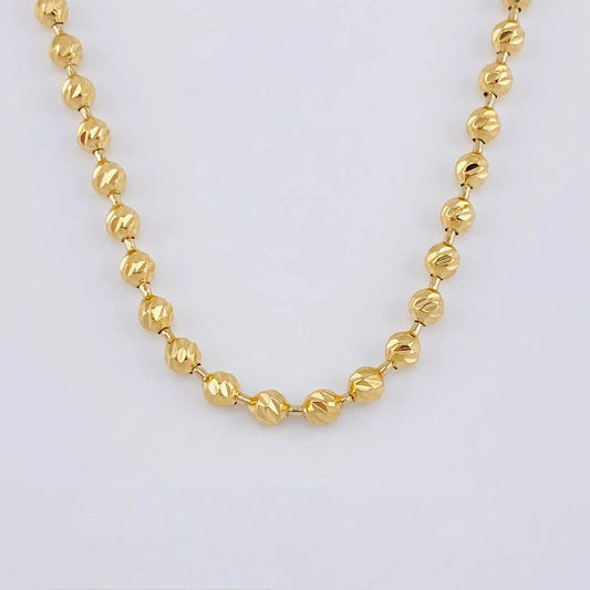 Cadena Militar Media Militar 21.8g / 46.5cm / 4.85mm Oro Amarillo 18K