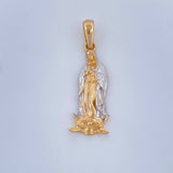 Dije Virgen Guadalupe 2.65gr / 3.1cm / Dos Oros Amarillo Blanco 18K $ Dije Virgen Guadalupe 2.65gr / 3.1cm / Dos Oros Amarillo Blanco 18K $