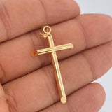 Dije Cruz 1.95gr / 4.8cm / Oro Amarillo 18K & Dije Cruz 1.95gr / 4.8cm / Oro Amarillo 18K &