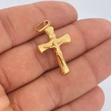 Dije Cruz Cristo 1.55gr / 3.7cm / Oro Amarillo 18K & Dije Cruz Cristo 1.55gr / 3.7cm / Oro Amarillo 18K &