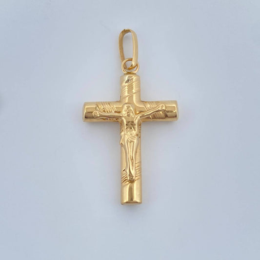 Dije Cruz Cristo 1.2gr / 3.2cm / Oro Amarillo 18K &