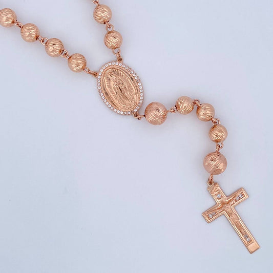 Rosario Virgen Guadalupe 34.9gr / 64cm / Oro 18K $