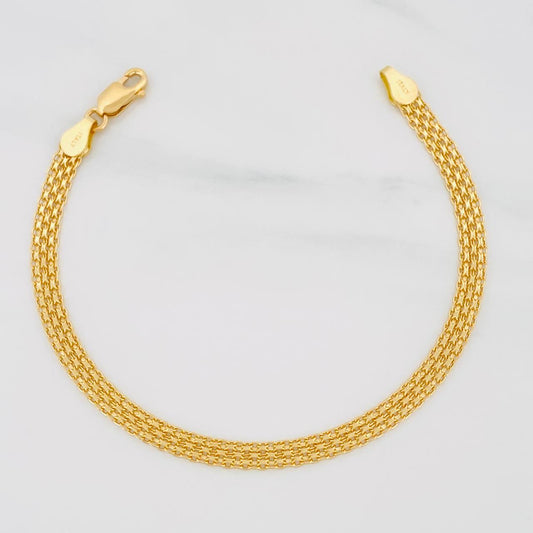 Pulso Chino 5.65g / 20cm / 4.6mm Oro Amarillo 18K