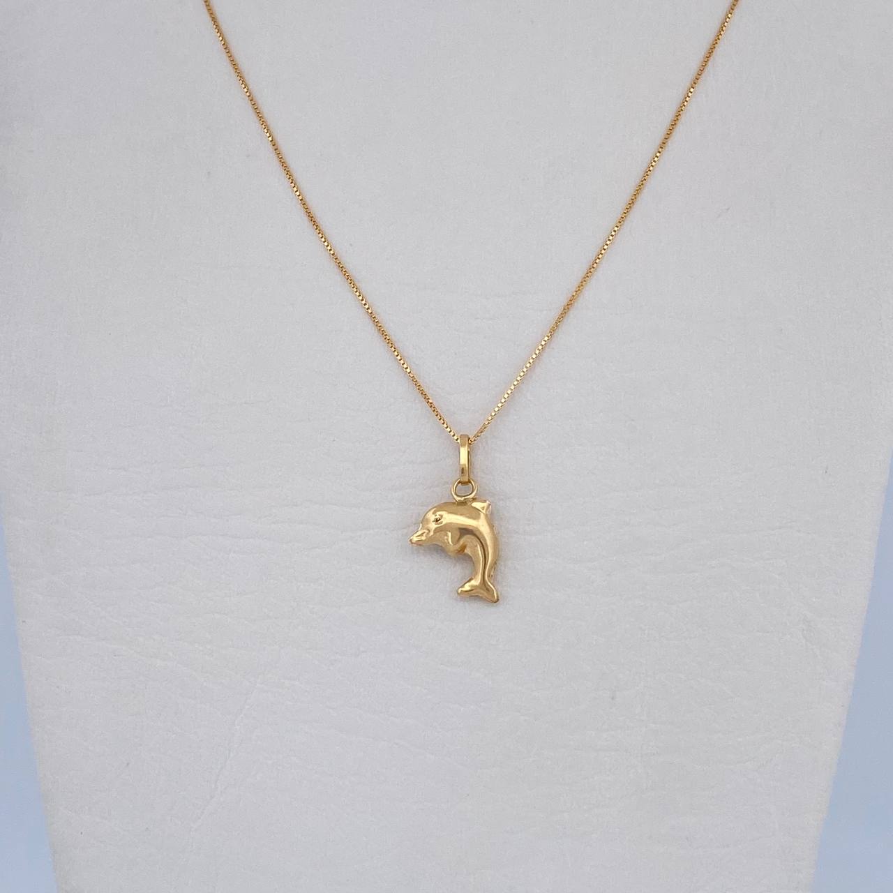 Set Cadena y Dije Veneciana+Delfin 1.55gr / 40cm / 0.55mm Oro Amarillo 18K (Oferta) $ Set Cadena y Dije Veneciana+Delfin 1.55gr / 40cm / 0.55mm Oro Amarillo 18K (Oferta) $