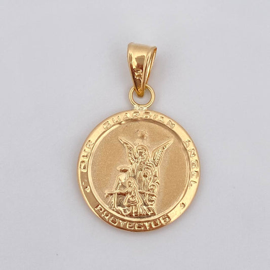 Dije Angel De La Gurdia 1.2gr / 2.05cm / Oro Amarillo 18K $