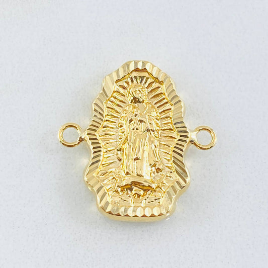 Herraje Silueta Virgen Guadalupe 1.55gr / 1.9cm / Oro Amarillo 18K ©
