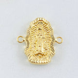 Herraje Silueta Virgen Guadalupe 1.55gr / 1.9cm / Oro Amarillo 18K © Herraje Silueta Virgen Guadalupe 1.55gr / 1.9cm / Oro Amarillo 18K ©