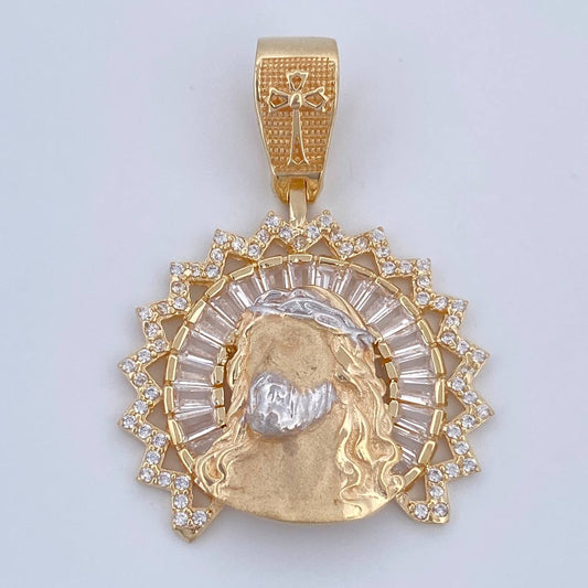 Dije Rostro Cristo 7.9gr / 3.6cm / Oro 18K $