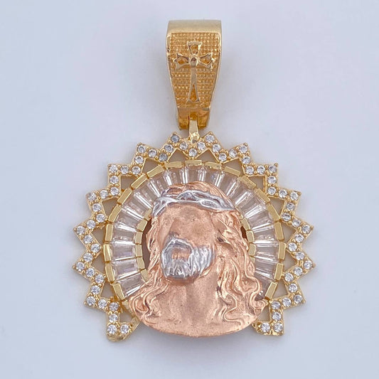 Dije Rostro Cristo 7.95gr / 3.6cm / Oro 18K $