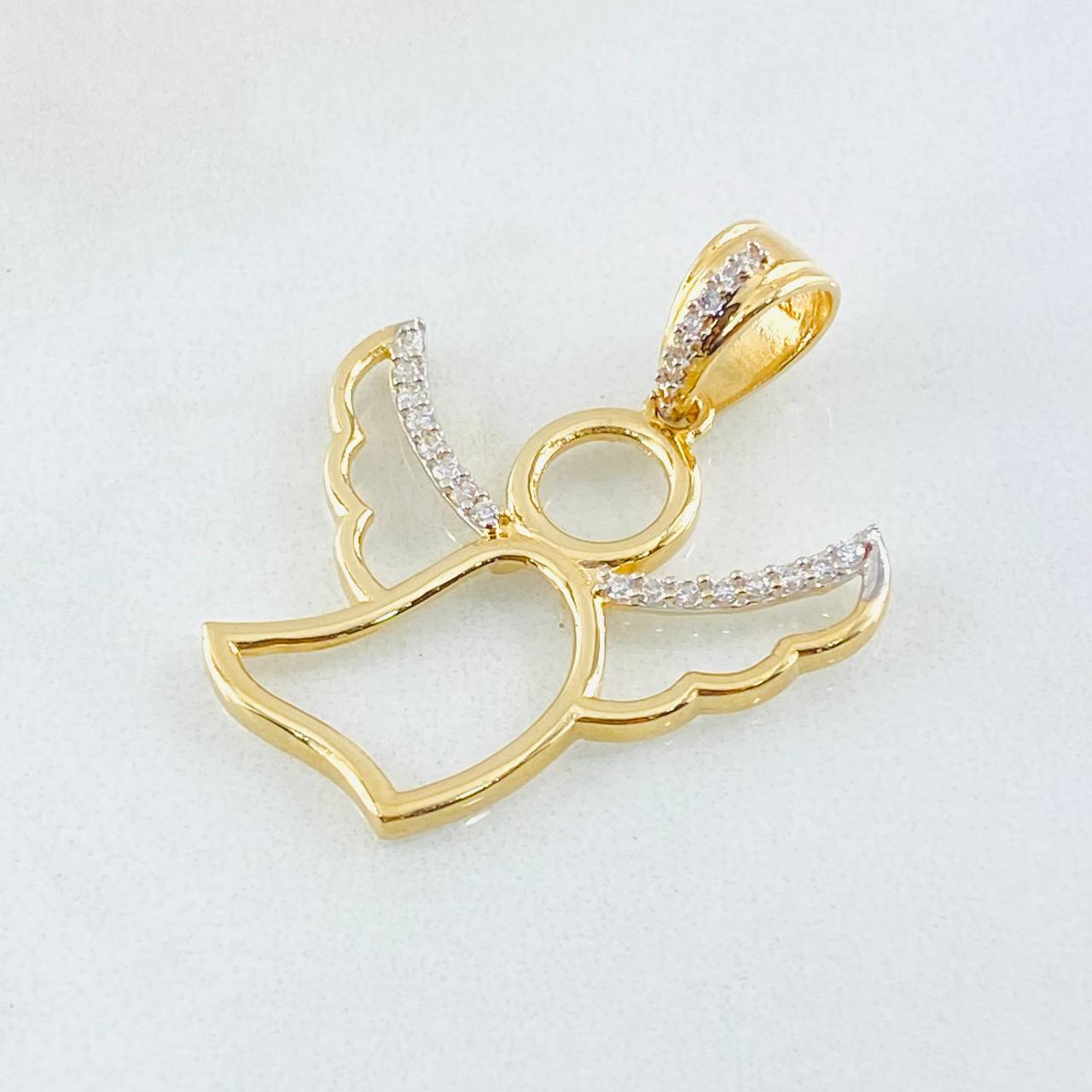 Dije Angel 3.5gr / 3cm / Dos Oros Amarillo Blanco 18K Dije Angel 3.5gr / 3cm / Dos Oros Amarillo Blanco 18K