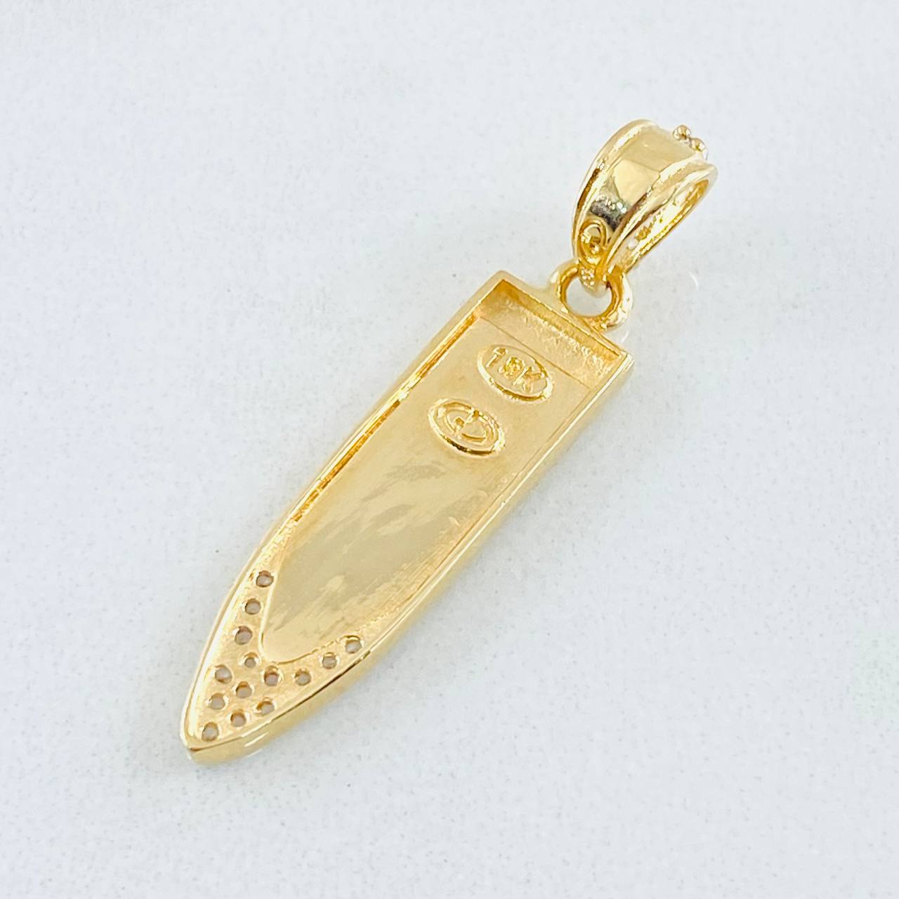 Dije Daga Jesus 2.5gr / 3.2cm / Dos Oros Amarillo Blanco 18K Dije Daga Jesus 2.5gr / 3.2cm / Dos Oros Amarillo Blanco 18K