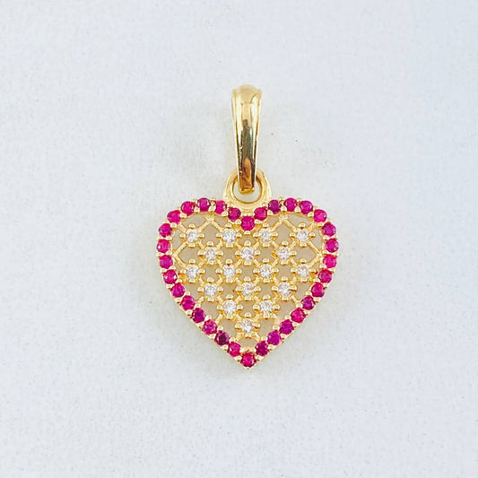 Dije Corazon Tupido 1.45gr / 2.1cm / Oro Amarillo 18K