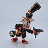 Dije Pato Pistola 9.65gr / 4.4cm-Dos Negro Rosa 18K & Dije Pato Pistola 9.65gr / 4.4cm-Dos Negro Rosa 18K &