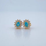 Topos Halo Circulo 2.2gr / Oro Amarillo 18K & Topos Halo Circulo 2.2gr / Oro Amarillo 18K &