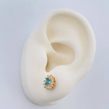 Topos Halo Circulo 2.2gr / Oro Amarillo 18K & Topos Halo Circulo 2.2gr / Oro Amarillo 18K &