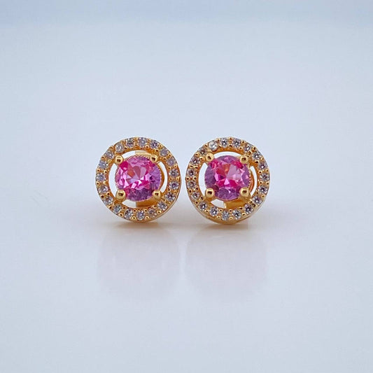 Topos Halo Circulo 3.15gr / Oro Amarillo 18K &